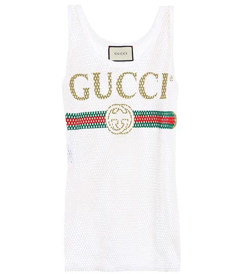 white gucci tank top|Gucci cropped top.